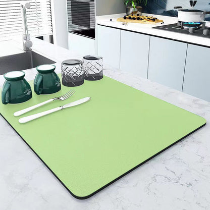 Super Absorbent Large Kitchen Absorbent Mat Antiskid Draining Coffee Dish Drying Mat Quick Dry Bathroom Drain Pad Tableware Mat