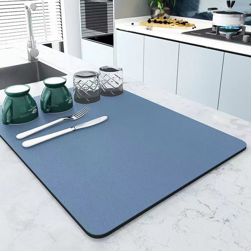 Super Absorbent Large Kitchen Absorbent Mat Antiskid Draining Coffee Dish Drying Mat Quick Dry Bathroom Drain Pad Tableware Mat