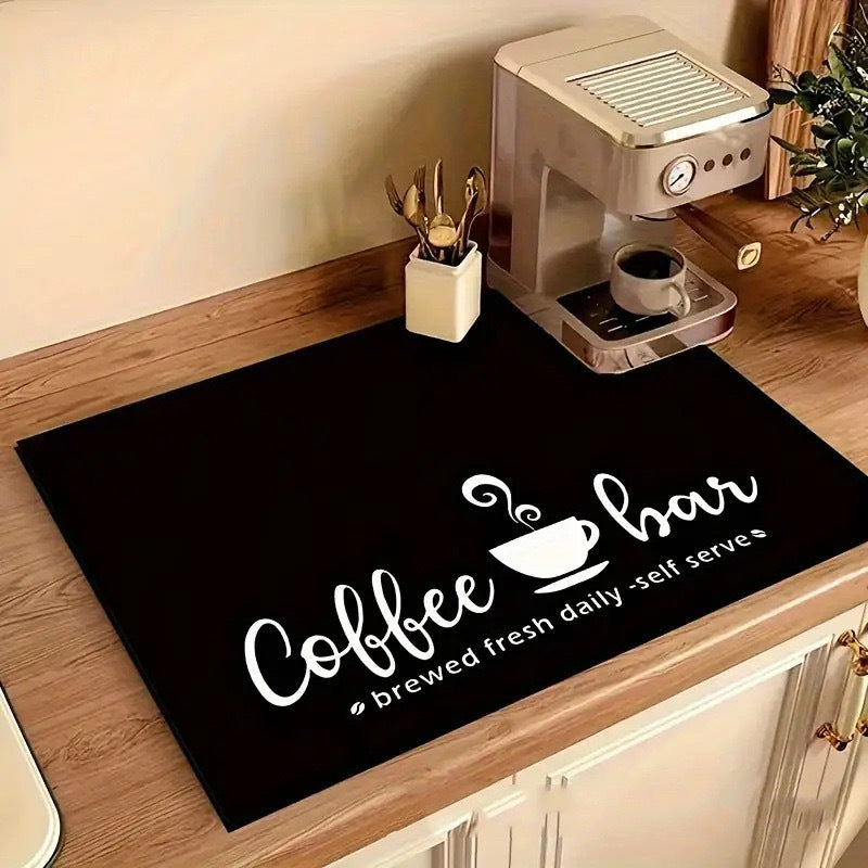 Super Absorbent Large Kitchen Absorbent Mat Antiskid Draining Coffee Dish Drying Mat Quick Dry Bathroom Drain Pad Tableware Mat