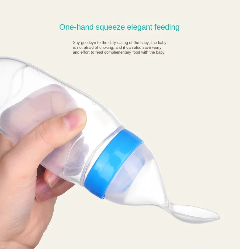 Safe Baby Feeding Bottle Spoon Milk Bottle Baby Training Feeder Food Supplement Food feed Spoon baby gadgets BPA Free