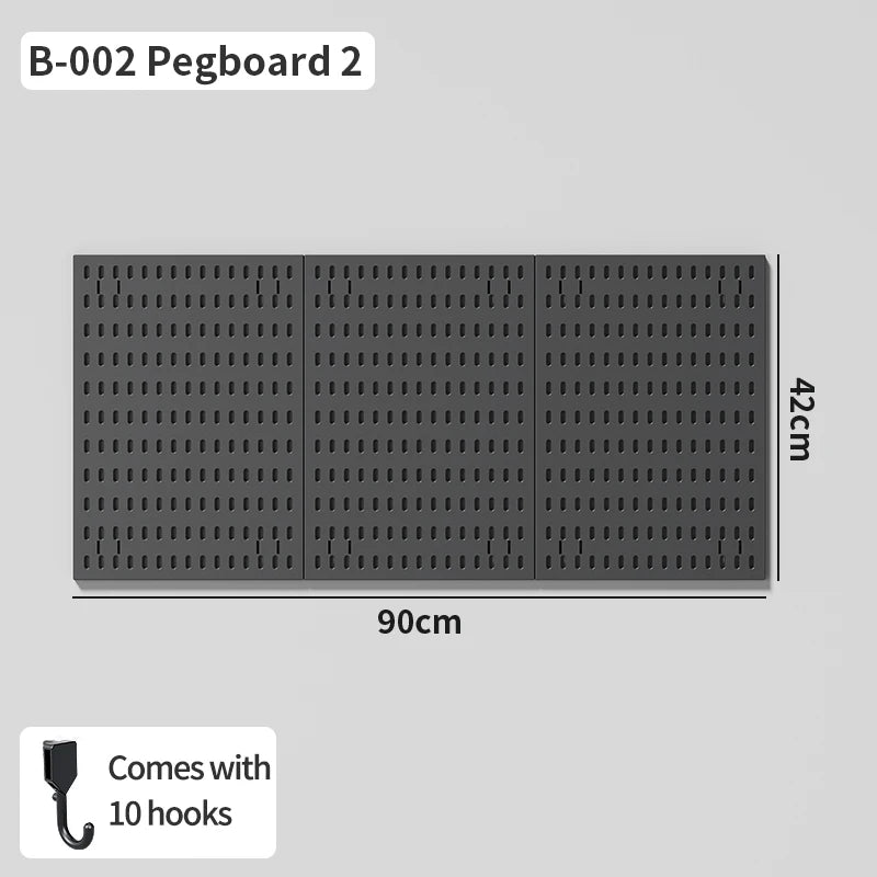 No-Holes Home Organization | This Wall Pegboard Displays & Organizes Your Daily Items & Electronics in Living Room/Study
