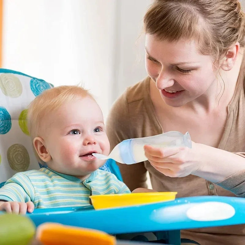 Safe Baby Feeding Bottle Spoon Milk Bottle Baby Training Feeder Food Supplement Food feed Spoon baby gadgets BPA Free