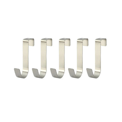 Multi-Purpose Hooks Kitchen Cabinet Door Back Hook Hanging Rack Clothes Coat Hat Towel Hanger Storage Hook Bathroom Accessories
