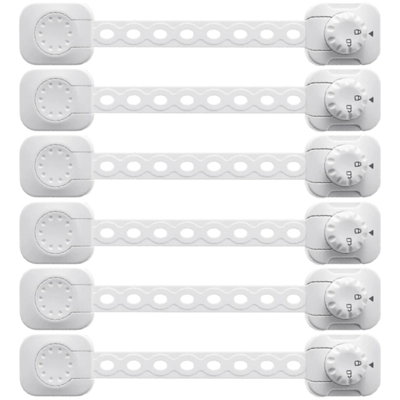 Child Safety Locks Adjustable Strap Length Cabinet Latches Baby Proof Cabinets, Drawers, Toilets & Appliances Security Lock