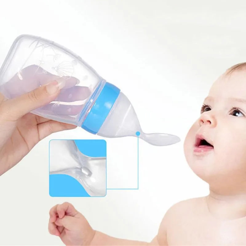 Safe Baby Feeding Bottle Spoon Milk Bottle Baby Training Feeder Food Supplement Food feed Spoon baby gadgets BPA Free