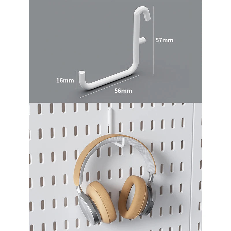 No-Holes Home Organization | This Wall Pegboard Displays & Organizes Your Daily Items & Electronics in Living Room/Study