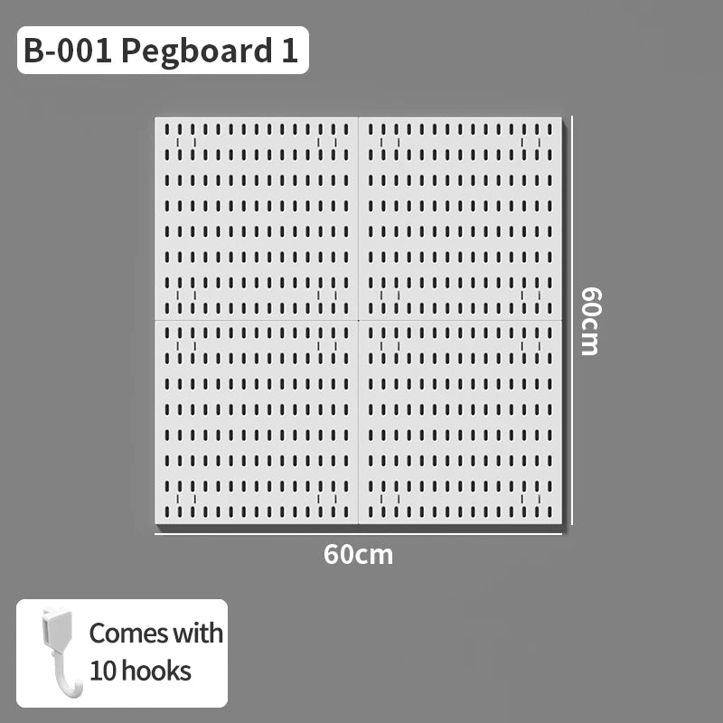 No-Holes Home Organization | This Wall Pegboard Displays & Organizes Your Daily Items & Electronics in Living Room/Study
