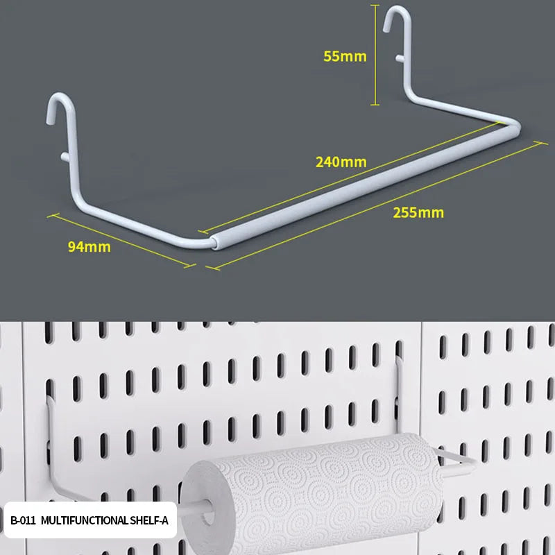 No-Holes Home Organization | This Wall Pegboard Displays & Organizes Your Daily Items & Electronics in Living Room/Study