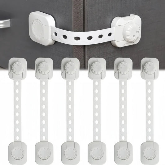 Child Safety Locks Adjustable Strap Length Cabinet Latches Baby Proof Cabinets, Drawers, Toilets & Appliances Security Lock