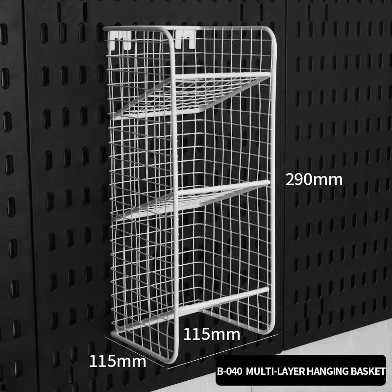 No-Holes Home Organization | This Wall Pegboard Displays & Organizes Your Daily Items & Electronics in Living Room/Study