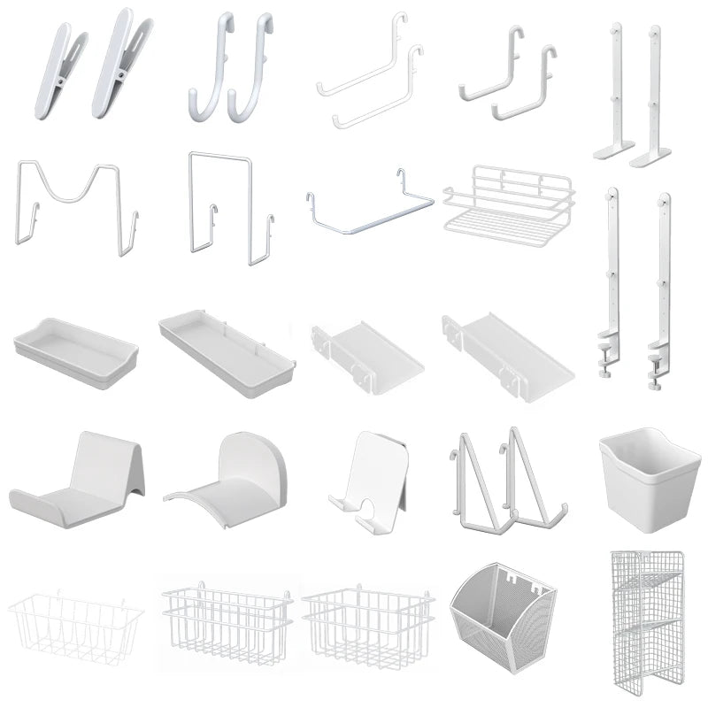 No-Holes Home Organization | This Wall Pegboard Displays & Organizes Your Daily Items & Electronics in Living Room/Study