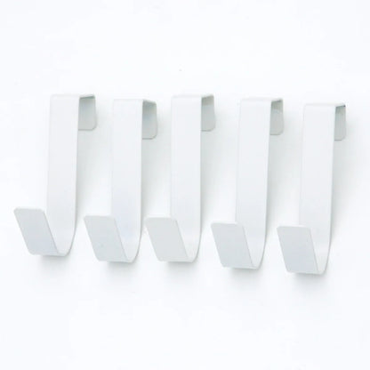 Multi-Purpose Hooks Kitchen Cabinet Door Back Hook Hanging Rack Clothes Coat Hat Towel Hanger Storage Hook Bathroom Accessories
