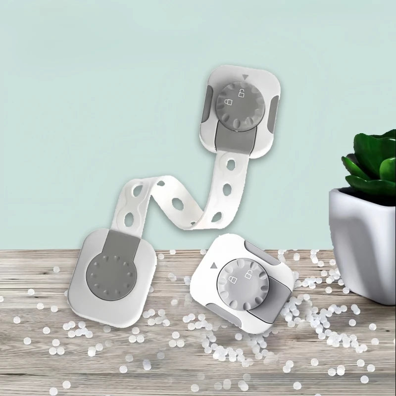 Child Safety Locks Adjustable Strap Length Cabinet Latches Baby Proof Cabinets, Drawers, Toilets & Appliances Security Lock