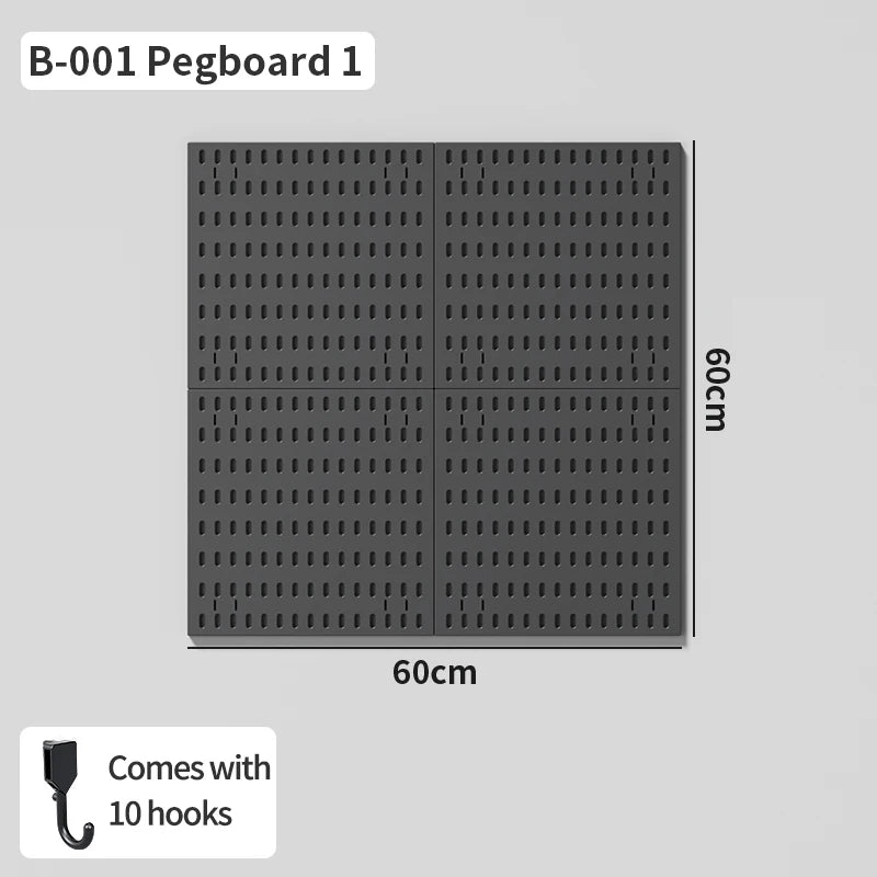 No-Holes Home Organization | This Wall Pegboard Displays & Organizes Your Daily Items & Electronics in Living Room/Study