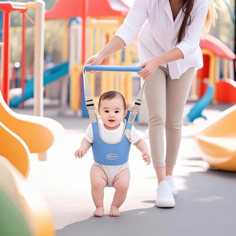 Baby Walker Toddler Walking Harness Handheld Helper Adjustable Standing Up Walking Learning Helper for Toddler 7-24 Month-Blue