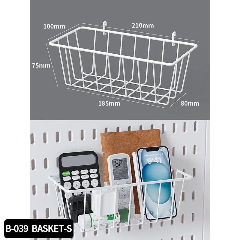 No-Holes Home Organization | This Wall Pegboard Displays & Organizes Your Daily Items & Electronics in Living Room/Study