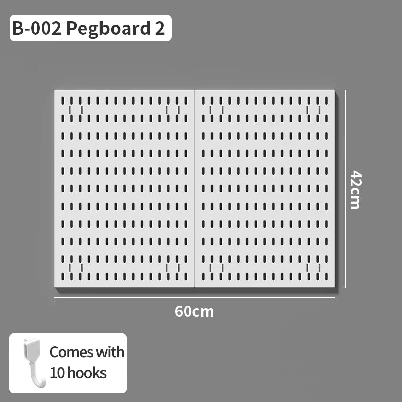 No-Holes Home Organization | This Wall Pegboard Displays & Organizes Your Daily Items & Electronics in Living Room/Study