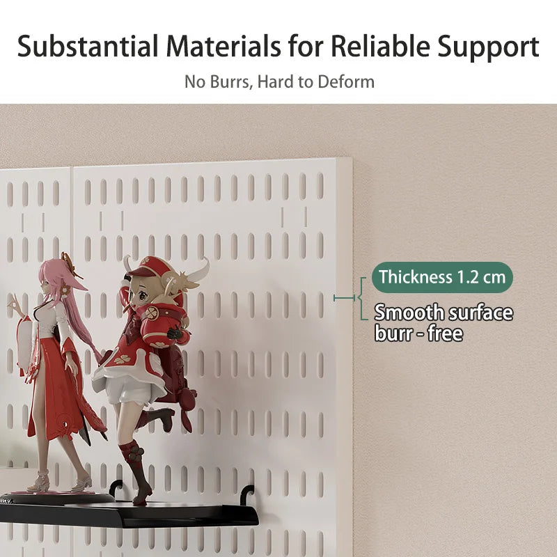 No-Holes Home Organization | This Wall Pegboard Displays & Organizes Your Daily Items & Electronics in Living Room/Study