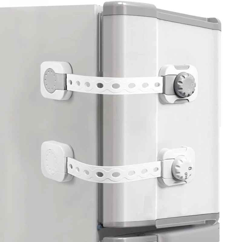 Child Safety Locks Adjustable Strap Length Cabinet Latches Baby Proof Cabinets, Drawers, Toilets & Appliances Security Lock