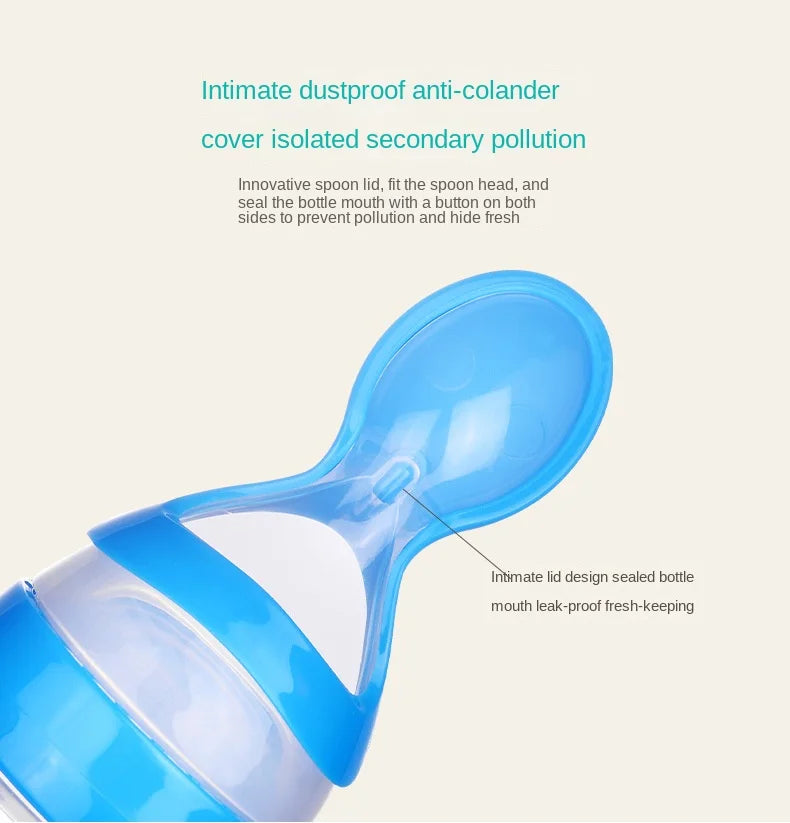 Safe Baby Feeding Bottle Spoon Milk Bottle Baby Training Feeder Food Supplement Food feed Spoon baby gadgets BPA Free