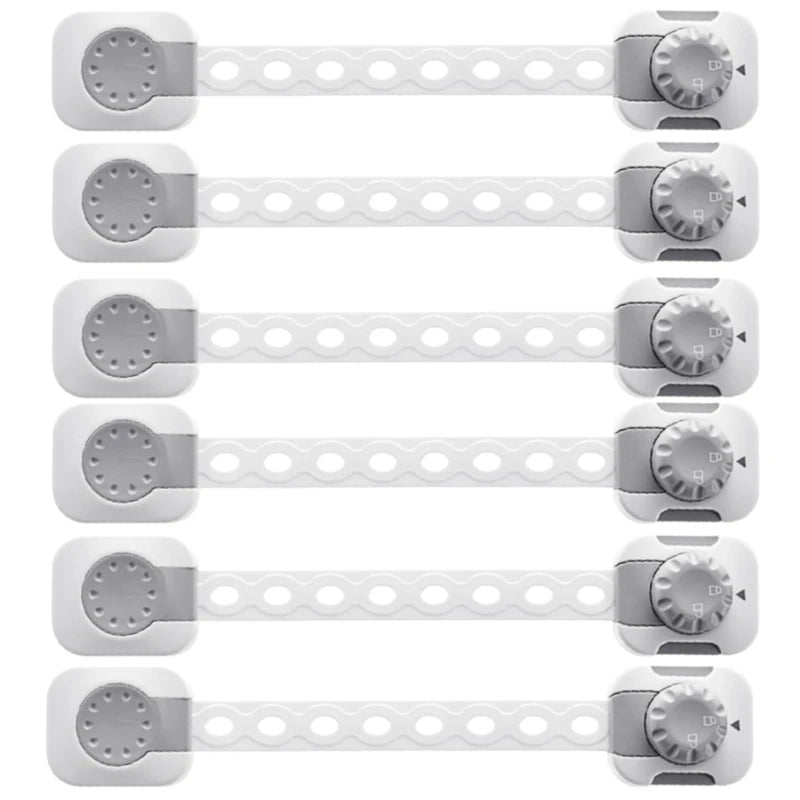 Child Safety Locks Adjustable Strap Length Cabinet Latches Baby Proof Cabinets, Drawers, Toilets & Appliances Security Lock