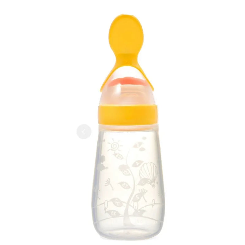 Safe Baby Feeding Bottle Spoon Milk Bottle Baby Training Feeder Food Supplement Food feed Spoon baby gadgets BPA Free