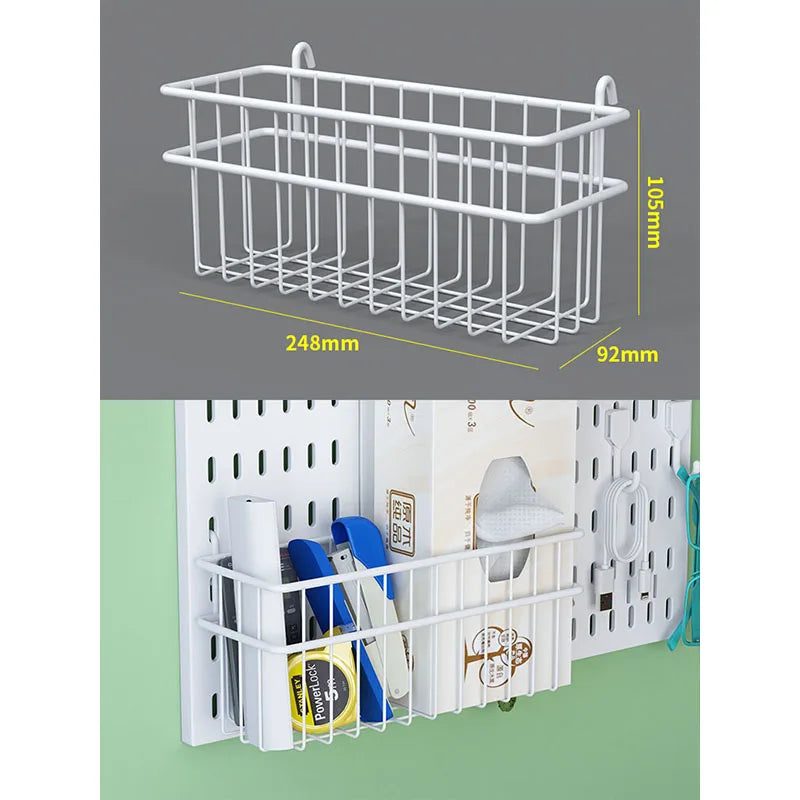 No-Holes Home Organization | This Wall Pegboard Displays & Organizes Your Daily Items & Electronics in Living Room/Study