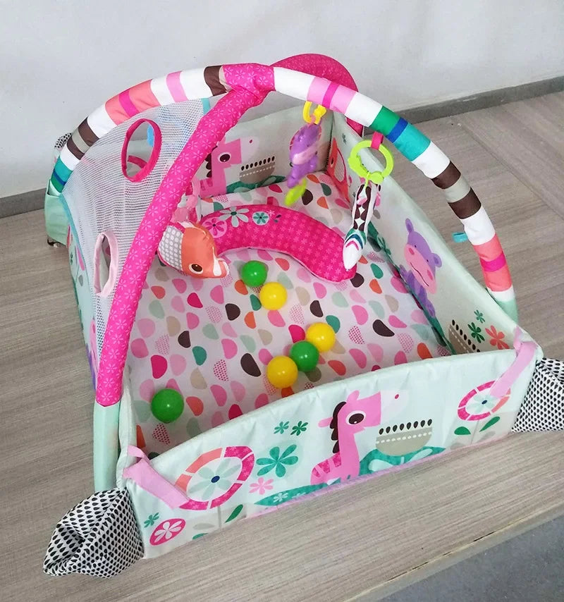 Baby Fitness Frame Crawling Game Blanket Multifunctional Educational Mats Fence Crawling Blanket Infant Rug Enlightenment Toys