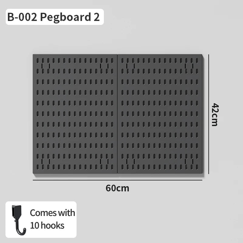 No-Holes Home Organization | This Wall Pegboard Displays & Organizes Your Daily Items & Electronics in Living Room/Study